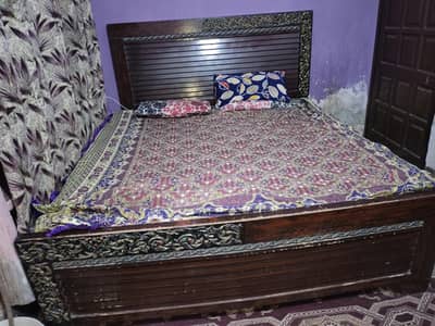 bed with mattress