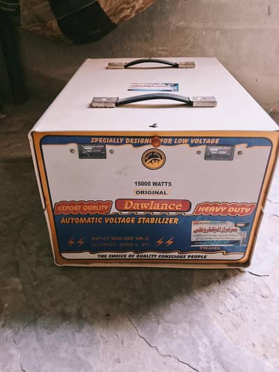 Automatic Voltage Stabilizer 15000W Heavy Duty – Excellent Condition