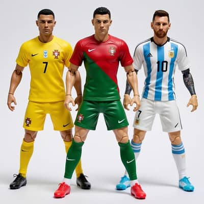 Messi & Ronaldo Action Figure | New Box Pack | Only Rs. 1100 | Lahore