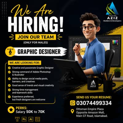 Graphic Desinger job We are hiring Experienced Graphic Desingers