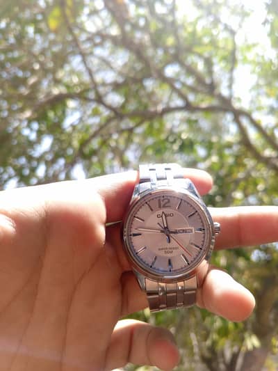 Casio Wrist Silver Watch M/F Water Resistant 10/10