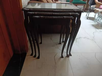 3 SIDE TABLES SET