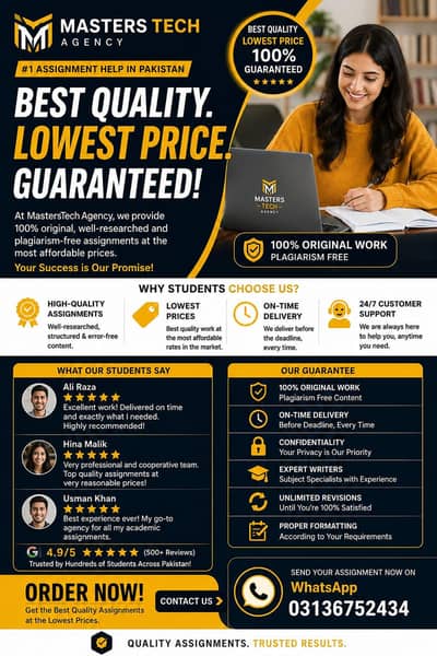 Assignments service for students any type or assignment
