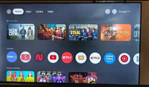 Haier 55 inch LED box open condition