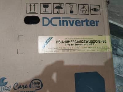 "Brand New Box Pack Haier 1.5 Ton DC Inverter - Unused" ​