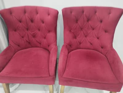 Red 2 chairs for sale