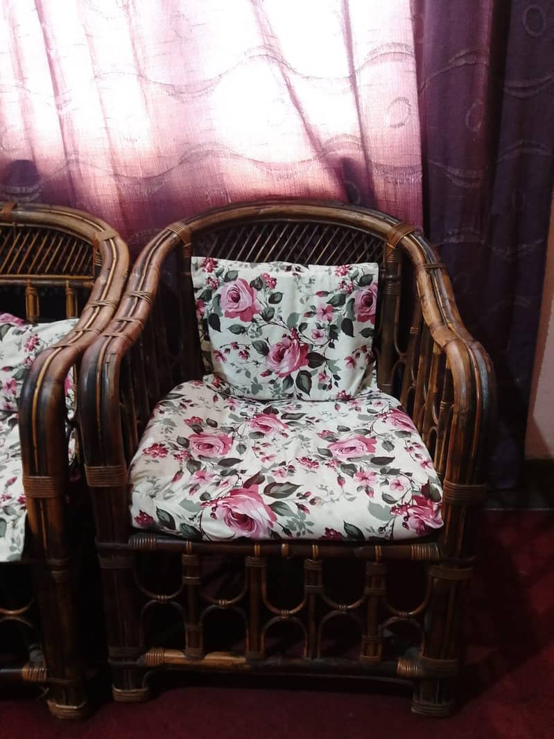Cane sofa set 1