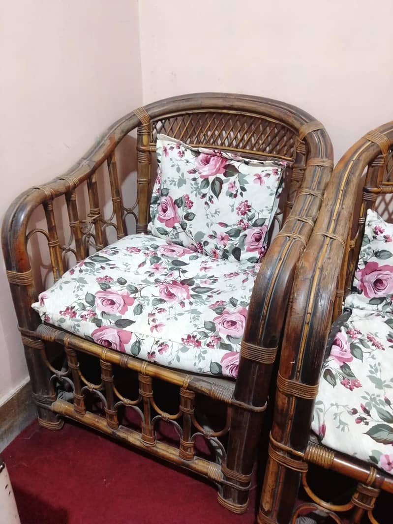 Cane sofa set 2