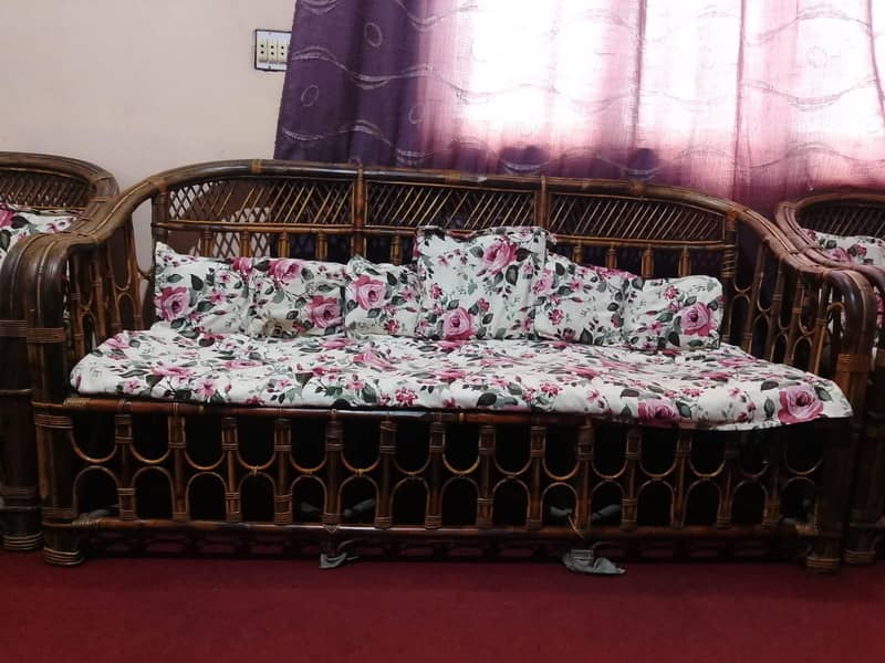 Cane sofa set 3