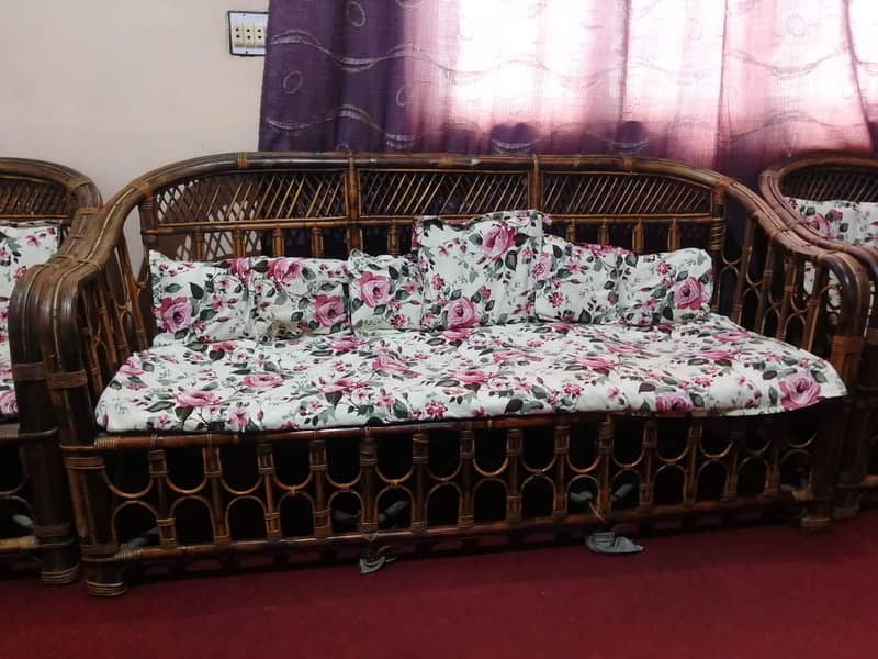Cane sofa set 5