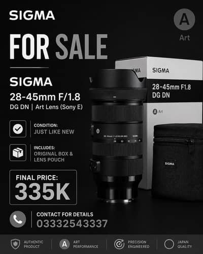 Sigma 28-45 mm 1.8 DG DN
