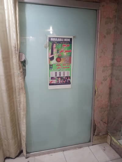 Glass double door