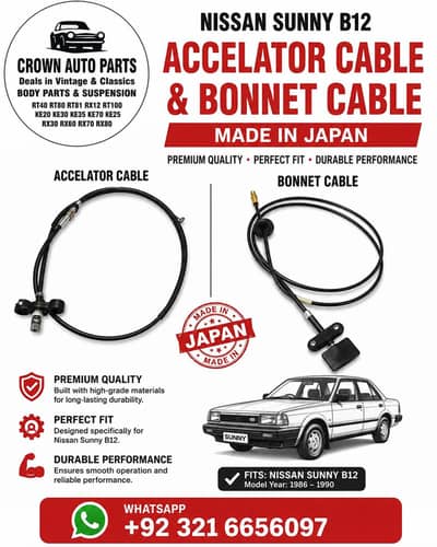 nissan Sunny KE20 KE30 RT40 FJ40 Khyber Pajero Datsun 3k 4k