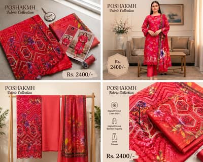 Premium 3-Piece Poshak Digital Suits