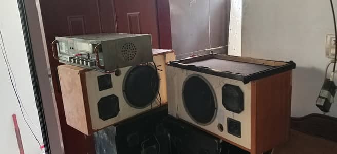 Heavy Base Sound 4 speaker | 12-Inch & 10-Inch with National amplifier