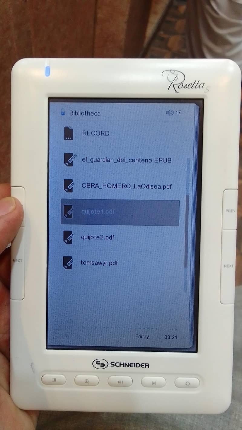 Schneider Rosetta5 E-Book Reader with Many features 2