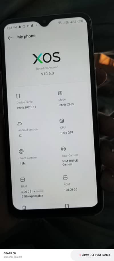 infinix note 11  6/128