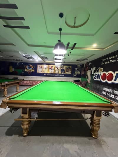2 snooker tables