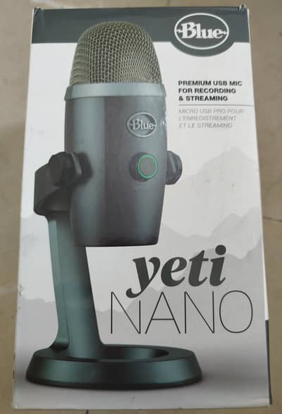 Blue Yeti Nano Premium USB Mic - 9/10 Condition