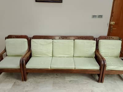 good wooden sofa set