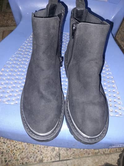 Comfortable Black Ankle Boots - Size 36