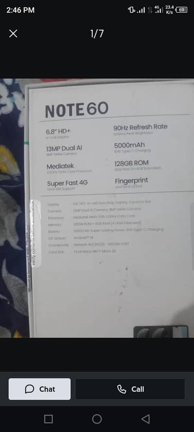 SEGO Note 60 4/128 seld pece ha watsup direkt 0325 9275260