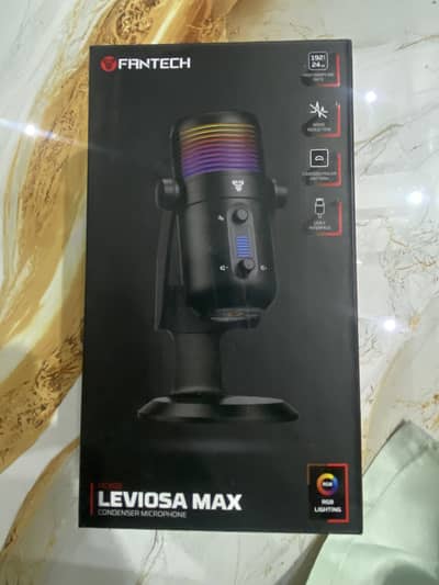 Levoisa condenser Microphone with Noise cancelation and mute button