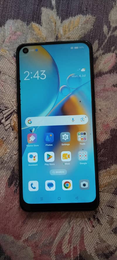 OPPO F19 Smartphone With Box Charger Panal Change Working Perfect. . .