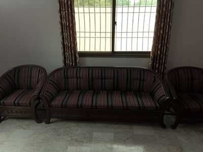 wooden antique sofa set