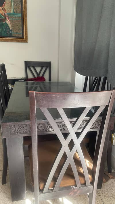 hand carved dining table