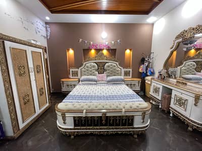 Bed Set for Sale (Side Tables, Dressing, Bed and Cupboard