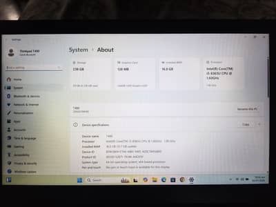 Lenovo ThinkPad T490 | Core i5 8th Gen | 16GB RAM | 256GB NVMe SSD