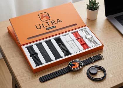 Ultra Smart Watch with 7 Straps Set