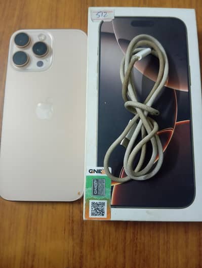 iPhone 16 Pro Max –512GB| PTA Approved| Excellent Condition