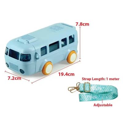 Bus shaped water bottle