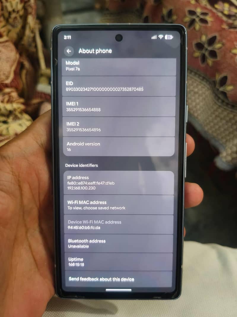 Google Pixel 7a 4