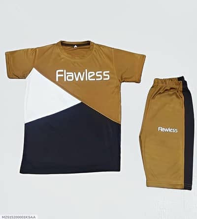 Kids Boys Flawless T-Shirt & Shorts Summer Suit - Brand New