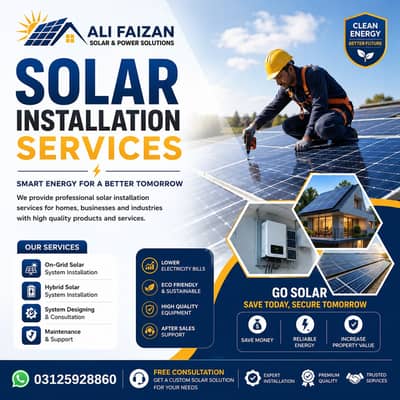 Solar Services available in islamabad & rawalpindi