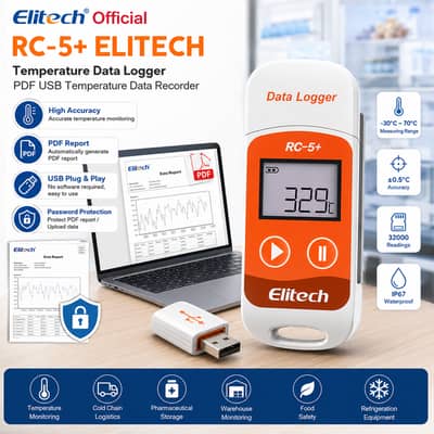 Temperature Data Logger | in pakistan | PDF USB Recorder, RC-5+