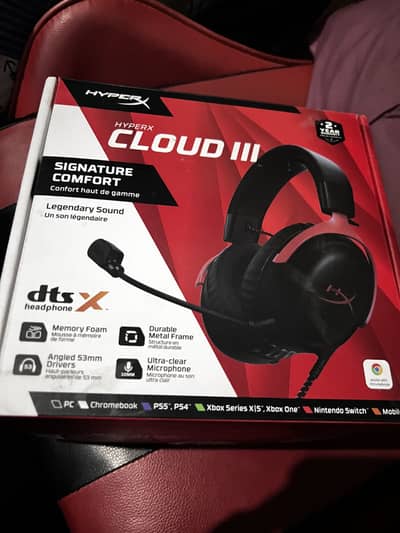 HyperX Cloud III Gaming Headset – Brand New 10/10 Condition