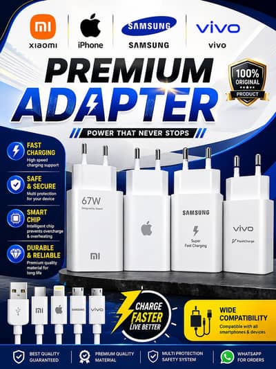 Original Charger  iphone Vivo Samsung Xiaom