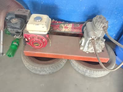 LPG Shop Compressor & Generator    10 LPG 45 Kg Cyllindrr  and fitting