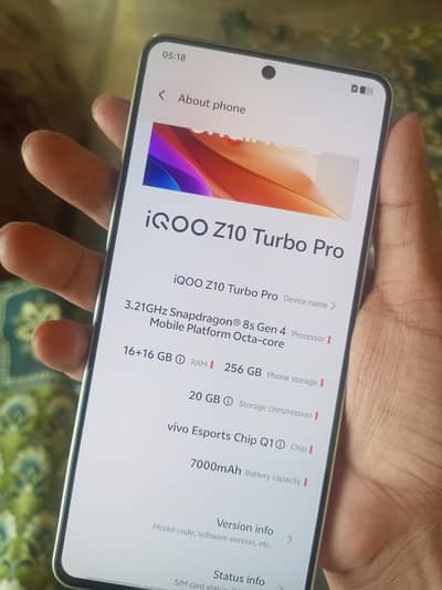IQOO Z10 Turbo pro 16/512 Box Pack