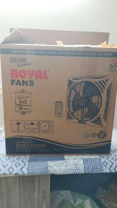 Royal False Ceiling Fan (2x2 Size) – Brand New (Box Packed)