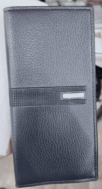 Benfa ultra-slim PU leather long wallet
