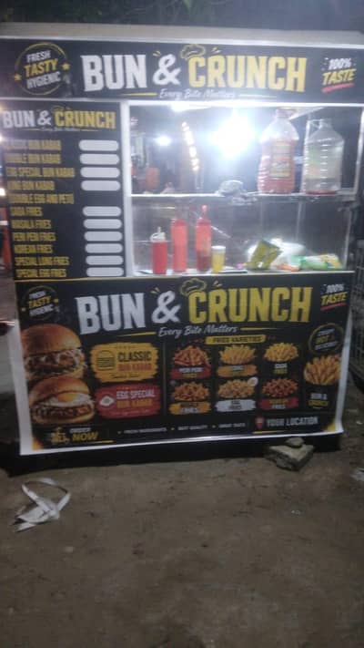 Bun kabab or fries  kay Karigar ki zaroorat ha