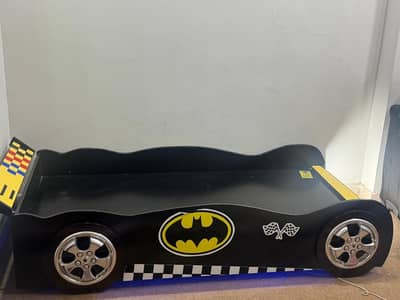 kids batman bed hardly used for 1 to 2 months