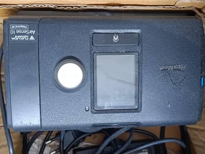 ResMed s10 auto CPAP with mask, tube filter, pow supply.