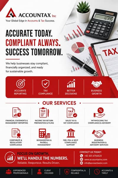 Leave the Accounting, Bookkeeping & Taxes to us