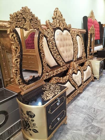 Royal Shahi 5 Piece Bedroom Set Bed Dressing Wardrobe RYK
